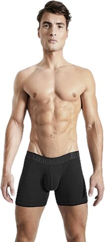 Rounderbum Men’s Lift Tech Boxer Brief – Hidden Band Butt Lifting Underwear, Long Inseam, No Padding, 2 Colors in Kuwait