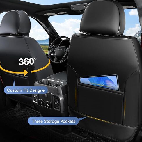 أغطية مقاعد السيارة مع وسادة للرقبة، أغطية أمامية للسيارات، غطاء مقعد السيارة الأمامي، واقي مقعد السيارة مقاوم للماء، وسادة مقعد السيارة الجلدية، أغطية داخلية عالمية لحماية مقاعد معظم السيارات in Kuwait
