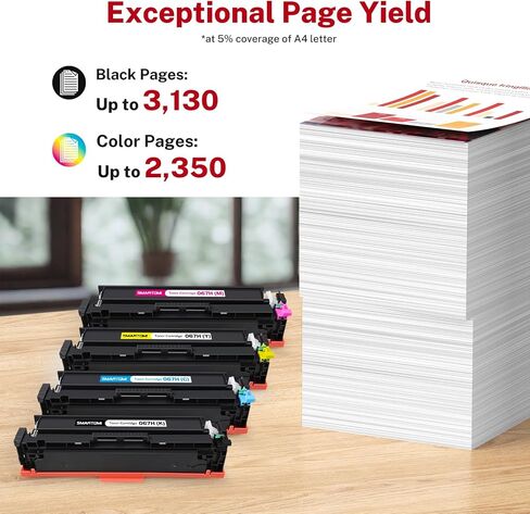 067 Toner Cartridges Set 4 Pack Compatible Replacements for Canon 067H 067 High Capacity Works with Canon Color imageClass MF650C LBP630C LBP632Cdw MF656Cdw MF654Cdw MF653Cdw MF652Cdw Printer in Saudi Arabia