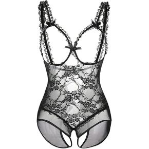 JuicyRose Women One Piece Teddy Lace Lingerie Bodysuit Plus Size in Kuwait