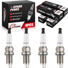 Iridium Spark Plugs 4 Pack Compatible with 2007-2017 Jeep Compass Patriot, Dodge Avenger Journey Caliber, Honda Accord Civic Prelude Odyssey, Chrysler, Nissan, Acura, Kia, Replaces 2477, ZFR5FIX-11 in Kuwait