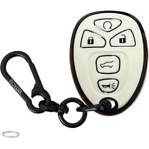 Smart Key Protective Shell for Chevy Key Fob Cover with Keychain Fits for 2007-2015 Buick Lucerne/Chevy Impala Monte Carlo/Cadillac DTS Remote Key Vehicle Accessories in Kuwait