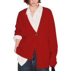 URBAN REVIVO Women's Spring Cropped Knit Cardigan with Bow Tie in Kuwait