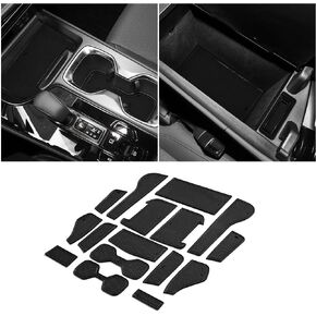 بطانات إدراج حامل الأكواب لملحقات Lexus NX 2022-2026 سجادات بطانة وحدة التحكم المركزية لسيارة Lexus NX 250/350/350h/450h+/Hybrid 2026 ملحقات جيب الباب 16 قطعة/مجموعة (أسود) in Kuwait