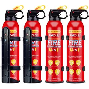 Portable Fire Spray With Bracket Portable Aerosol Extinguisher for ALL FIRES inc. Li-ion Battery Fires-Emergency Equipment for Home, Kitchen, Fireplace, Grill, Car, Caravan 620ML(4 pack) in Kuwait