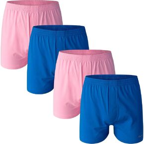 Men's Boxers Shorts, Moisture-wicking Cotton Underwear, Tagless Design with ComfortFlex Waistband, Vibrant 4-Pack in Kuwait