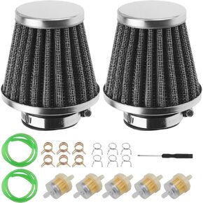 35mm Motorcycle Air Filter fit for Atv Quad Scooter Moped Dirt Pit Bike 50cc 70cc 90cc 110cc 125cc Coolster Tao Tao Sunl Apollo Roketa X-pro Vitacci Sliver 2Pcs in Kuwait