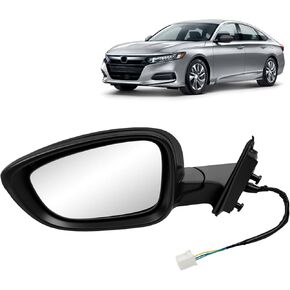 مرآة باب الجانب الأيمن متوافقة مع Honda Accord EXL Hybird Touring 2018-2022 7 دبابيس سوداء استبدال HO1321329 76208-TVA-A22 in Kuwait