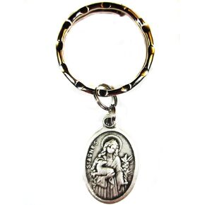 VPP St Agnes of Rome Pray for Us Medal Key Ring Gift Box Prayer Card in Kuwait