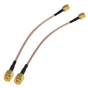 Boobrie 6inch/15cm SMA WiFi Antenna Coax Cable SMA Male to SMA Male Connector RG316 Extension Coaxial Cable WiFi Wireless Pigtail Jumper for SDR Devices Baofeng FPV FCC Emissions Testing 2pcs in Kuwait