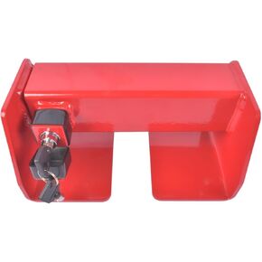 قفل باب البضائع، قفل باب البضائع شديد التحمل لشبه الشاحنات والحاويات - قفل أمان بمفتاح، تصميم مقاوم للتلاعب، يناسب القضبان الرأسية 9.75 بوصة - 16 بوصة، لمسة نهائية مطلية بمسحوق أحمر in Kuwait