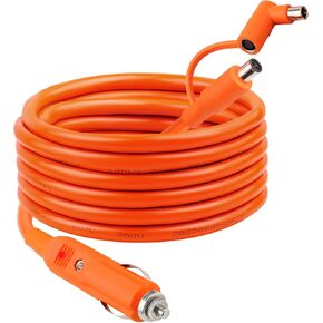 كابل شحن ولاعة سجائر السيارة 12 فولت/24 فولت 14AWG بطول 6 أقدام، تيار مستمر 8 مم 15 أمبير DC7909/8020 إلى كابل شاحن السيارة متوافق مع محطة الطاقة المحمولة Jackery/Anker/GRECELL/BLUETTI/Goal Zero Yeti/Westinghouse in Kuwait