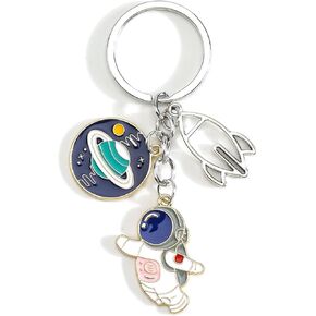 Astronaut Keychain,Space Keychain with Planet & Rocket,Astronomy Gifts Space Gifts for Daughter Son Birthday Christmas in Kuwait
