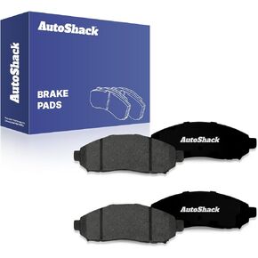 مجموعة وسادات الفرامل الخزفية الفاخرة الأمامية من AutoShack بديلة لـ 2005-2024 Nissan Frontier 2005-2015 Nissan Xterra 2015-2018 شيفروليه سيتي إكسبريس 2009-2012 سوزوكي خط الاستواء 4-PC in Kuwait