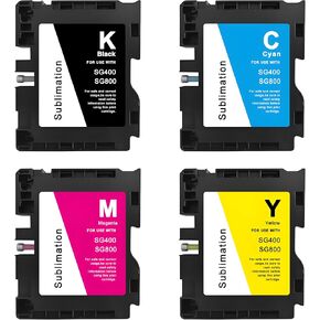 خرطوشة حبر التسامي SG400 SG800 لطابعات Sawgrass Virtuoso SG400 SG800 (أسود، سماوي، أرجواني، أصفر) in Kuwait