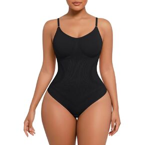 POSESHE Women's Seamless Shapewear Bodysuit Tummy Control Body Shaper Waist Snatching Body Suit in Kuwait