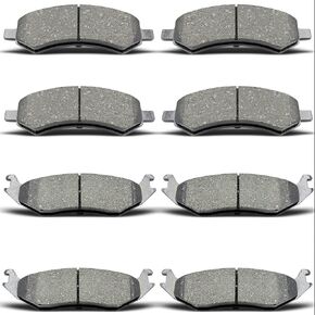 Front Rear Ceramic Brake Pads 8 Pieces Set fit for 2007-2009 Chrysler Aspen,for 2007-2009 Dodge Durango,for 2006-2010 Dodge Ram1500,for 2006-2018 Ram 1500 in Kuwait