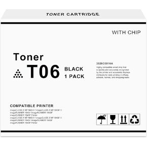 T06 Black Toner Cartridge with Chip Version,Compatible for Canon T06 T06L for imageRunner 1643i 1643iF MF1643i II MF1643iF 1643P X All-in-One Printer Ink in Kuwait