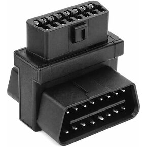 Car OBD2 Splitter, 16 Pin 1 Male Splitter to 2 Female Extension Cable Converter Adapter, Automotive OBDII Devices Diagnostic Port Extender, Universal for Sedan RV Truck in Kuwait