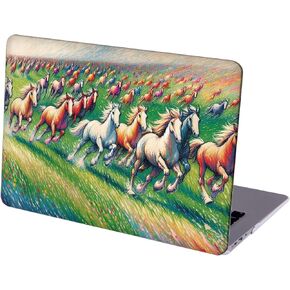 متوافق مع جهاز MacBook Pro مقاس 14 بوصة، حافظة صلبة مع غطاء لوحة مفاتيح وواقي شاشة (A2442 A2779 A2918 A2992 A3112 A3185 A3401 A3434، إصدار 2021-2025) - Horse MC22714 in Kuwait
