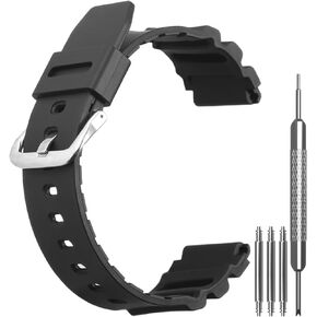 Men's 22mm Diver Watch Strap Replacement Compatible with Casio MDV106 Series Resin Band | MDV-106/AMW320/MTP-VD01 Rubber Watch Band in Saudi Arabia
