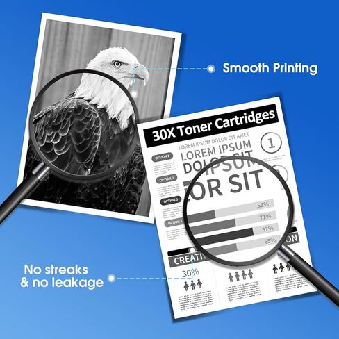 30X CF230X 30A High-Yield Black Toner Cartridges M203dw M227fdw Toner Compatible for HP 30X 30A Work with HP Laser Pro M203dn M203dw M203d LaserJet Pro MFP M227fdn M227fdw M227sdn Printer, 2-Pack in Kuwait