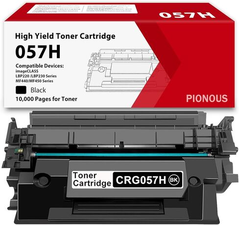 057H High Yield Black Toner Cartridge Replacement for Canon 057H 057 CRG-057H Cartridge Compatible with MF453dw MF452dw MF455dw MF445dw LBP236dw MF451dw MF440 MF450 Printer Ink (1-Pack) in Kuwait