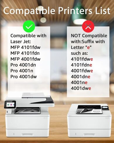 greencycle 148A with Chip W1480A Toner Cartridge Replacement Compatible for HP 148A Black Toner Cartridge Work with Laser Jet Pro 4001dw 4001dn 4001n MFP 4101fdw 4101fdn Ink Cartridge(1PCS,with Chip) in Saudi Arabia