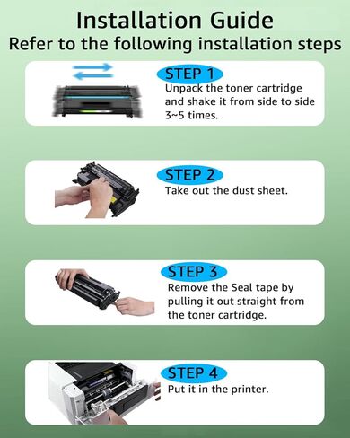 greencycle 148A with Chip W1480A Toner Cartridge Replacement Compatible for HP 148A Black Toner Cartridge Work with Laser Jet Pro 4001dw 4001dn 4001n MFP 4101fdw 4101fdn Ink Cartridge(1PCS,with Chip) in Saudi Arabia