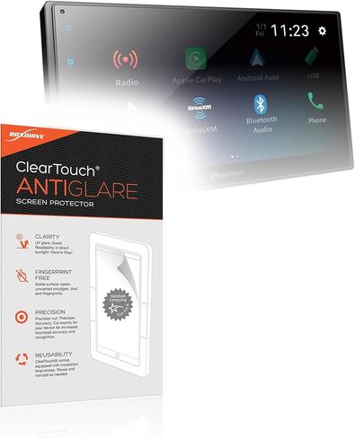 واقي شاشة BoxWave متوافق مع Pioneer DMH-1700NEX - ClearTouch مضاد للتوهج (عبوتان)، غلاف غشاء غير لامع مضاد لبصمات الأصابع لـ Pioneer DMH-1700NEX in Saudi Arabia