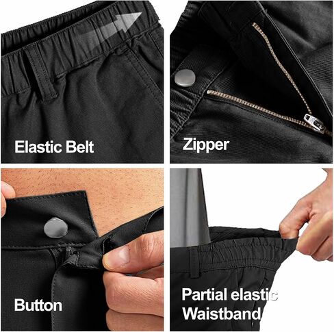 GIISAM Men's Golf Shorts, Lightweight Outdoor Work Shorts with 6 Pockets Quick Dry Breathable Work Shorts in Saudi Arabia