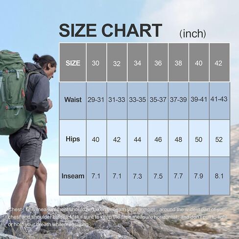 GIISAM Men's Golf Shorts, Lightweight Outdoor Work Shorts with 6 Pockets Quick Dry Breathable Work Shorts in Saudi Arabia