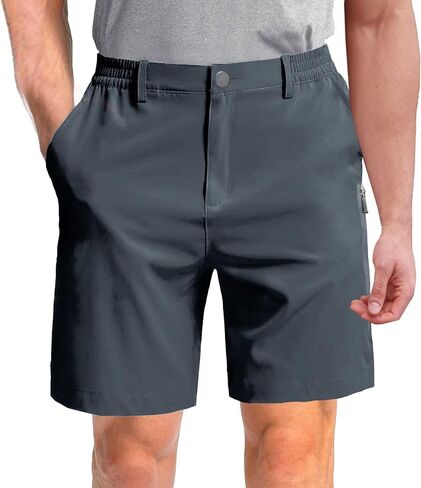 GIISAM Men's Golf Shorts, Lightweight Outdoor Work Shorts with 6 Pockets Quick Dry Breathable Work Shorts in Saudi Arabia