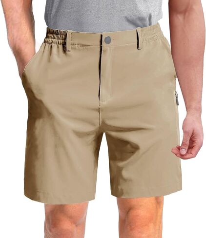 GIISAM Men's Golf Shorts, Lightweight Outdoor Work Shorts with 6 Pockets Quick Dry Breathable Work Shorts in Saudi Arabia