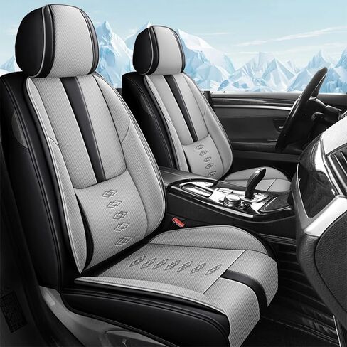 Car Seat Covers for Toyota bZ4X 2023-2025,Waterproof Soft Leather Seat Covers 2-Seats Standard,Interior Accessories with Airbag,Automobile Seat Cover Sets for bZ4X(Black+Red) in Kuwait