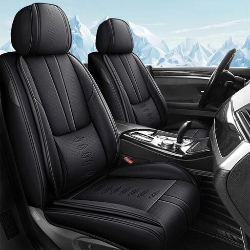 Car Seat Covers for Toyota bZ4X 2023-2025,Waterproof Soft Leather Seat Covers 2-Seats Standard,Interior Accessories with Airbag,Automobile Seat Cover Sets for bZ4X(Black+Red) in Saudi Arabia