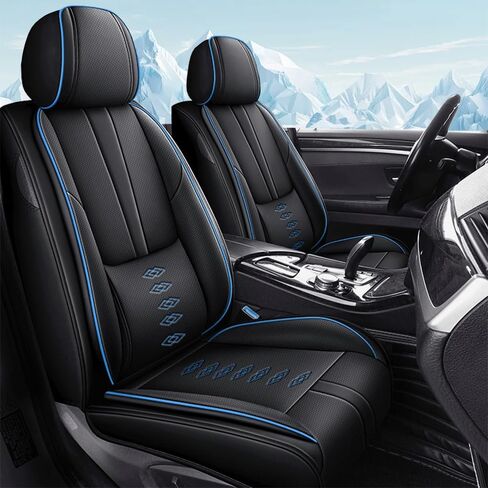 Car Seat Covers for Toyota bZ4X 2023-2025,Waterproof Soft Leather Seat Covers 2-Seats Standard,Interior Accessories with Airbag,Automobile Seat Cover Sets for bZ4X(Black+Red) in Saudi Arabia