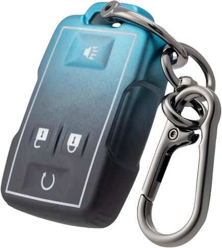 Key Fob Cover for GMC with Keychain,Soft TPU Car Key Cover Case for Chevy Silverado Colorado GMC Sierra 1500 2500 HD 3500 HD Canyon Accessories in Kuwait