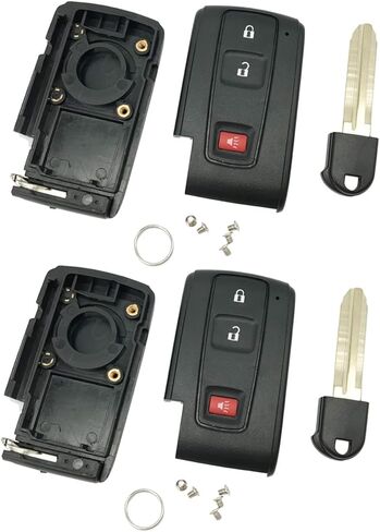 الذكية عن بعد استبدال مفتاح فوب غطاء حالة صالح ل 2004 2005 2006 2007 2008 2009 تويوتا بريوس دخول بدون مفتاح مفتاح فوب شل (2 قطعة) in Kuwait