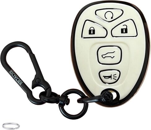 Smart Key Protective Shell for Chevy Key Fob Cover with Keychain Fits for 2007-2015 Buick Lucerne/Chevy Impala Monte Carlo/Cadillac DTS Remote Key Vehicle Accessories in Kuwait
