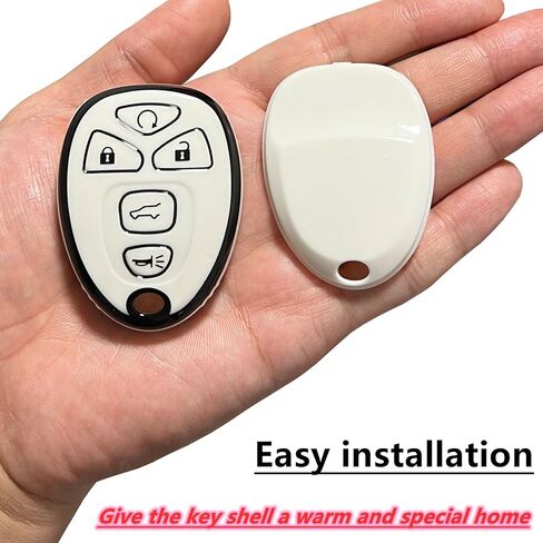 Smart Key Protective Shell for Chevy Key Fob Cover with Keychain Fits for 2007-2015 Buick Lucerne/Chevy Impala Monte Carlo/Cadillac DTS Remote Key Vehicle Accessories in Kuwait