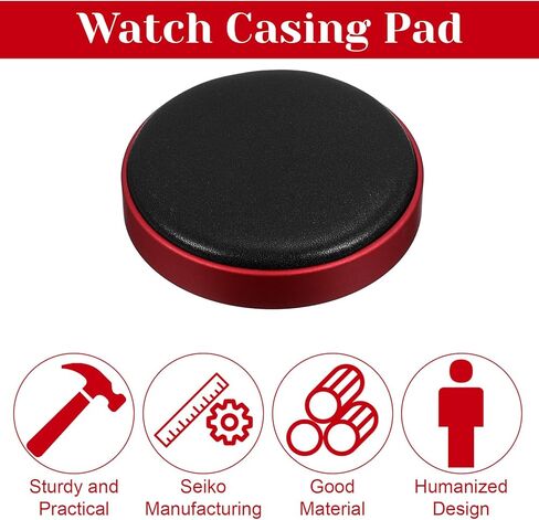 Watch Cushion, Round Leather Watch Pad, Non-Slip Watch Case Cushion, for Repair Watches Exquisite Metal Objects, for Movement Changing Battery Repair Kit Tool in Kuwait