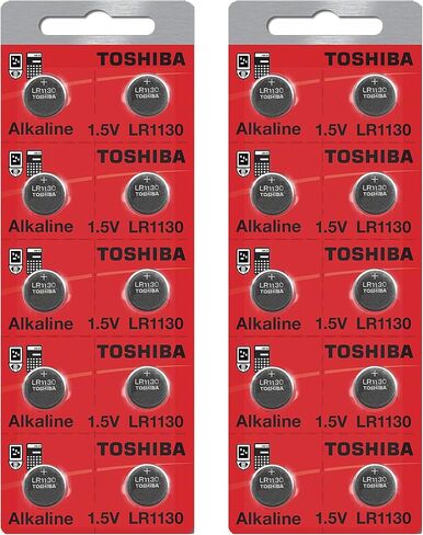 Toshiba LR1130 189 Battery 1.5V Alkaline (20 Batteries) in Saudi Arabia