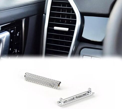 Chrome A/C Vent Toggle Piece Outlet Clip Strip Trim for Porsche Cayenne 2017 2018 2019 2020 2021 2022 (4PCS), 2017-22 in Saudi Arabia