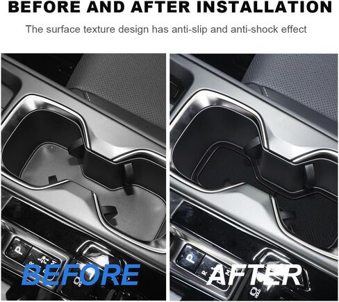 Cup Holder Insert Liners for Lexus NX 2022-2026 Accessories Center Console Liner Mats for Lexus NX 250/350/350h/450h+/Hybrid 2026 Accessories Door Pocket Mats 16-PCS/Set (Black) in Saudi Arabia