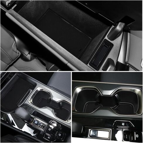 Cup Holder Insert Liners for Lexus NX 2022-2026 Accessories Center Console Liner Mats for Lexus NX 250/350/350h/450h+/Hybrid 2026 Accessories Door Pocket Mats 16-PCS/Set (Black) in Saudi Arabia