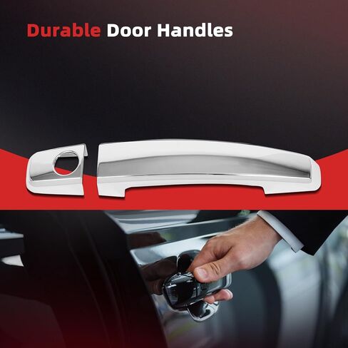cciyu 4pcs Door Handle Cover Compatible for Chevy for Malibu 2013 2014 2015 for Cruze 09-15 for Sonic for Captiva for Trax for Buick for Encore Exterior ABS Molding Protector Trim (Chrome Plated) in Saudi Arabia