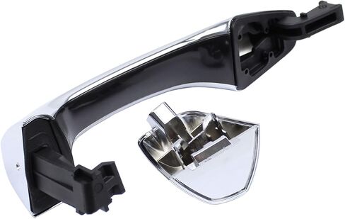 ApplianPar Rear Passenger Side Exterior Door Handle Chrome for Hyundai Santa Fe Sport 2013-2018 in Saudi Arabia