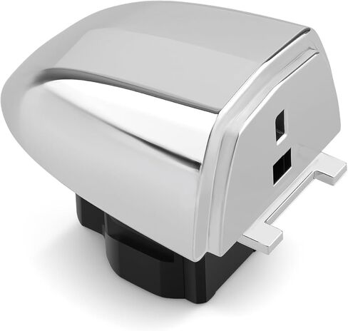 Exterior Door Handle Cover Cap for Front Left Driver Side | Fit for Fiat 500X 2014-2022, Replaces 735627135 6AQ85SZ0AA, Silver Chrome Finish in Saudi Arabia