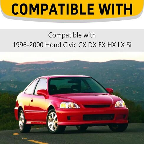 Exterior Door Handle with Keyhole Front Left Right Driver Passenger Side Outside Replacement for 72180S00004 72140S00004 1996-2000 Honda Civic in Kuwait